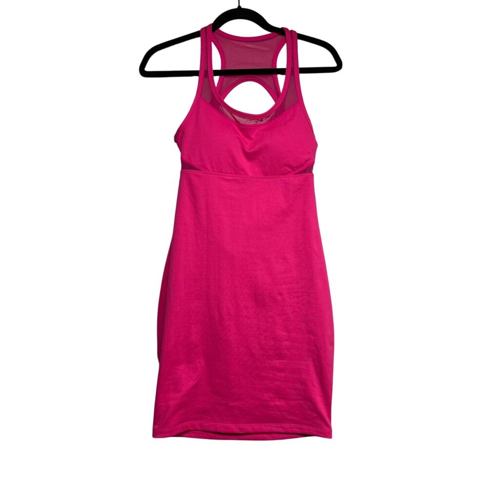 Fabletics Tropez Exercise Dress Hot Pink Fitted Racerback Activewear Size S